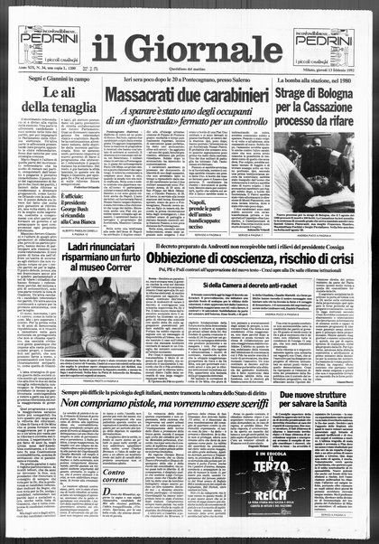 Il giornale : quotidiano del mattino